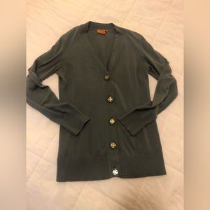 Tory Burch button up sweater, EUC